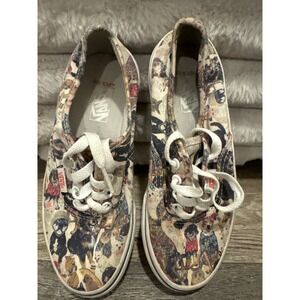 Vans ASPCA Dog Print Authentic Kids Sneakers Size 2.0 Low Top Canvas Shoes